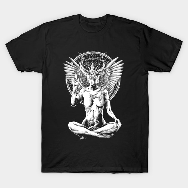 Catphomet cat baphomet T-Shirt by JonathanGrimmArt